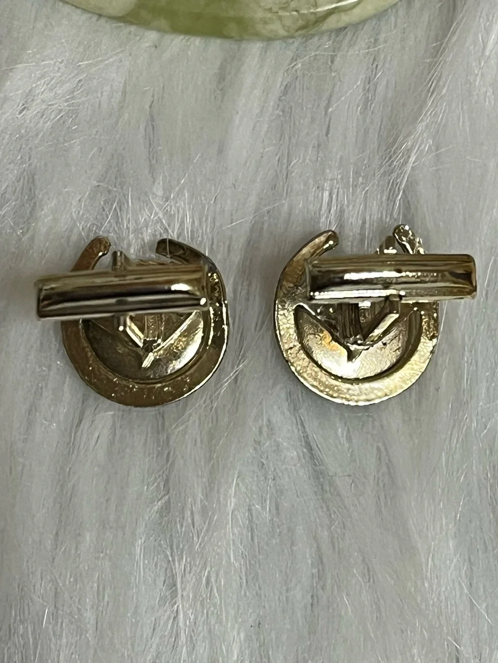Vintage Glass Horse Cuff Links
